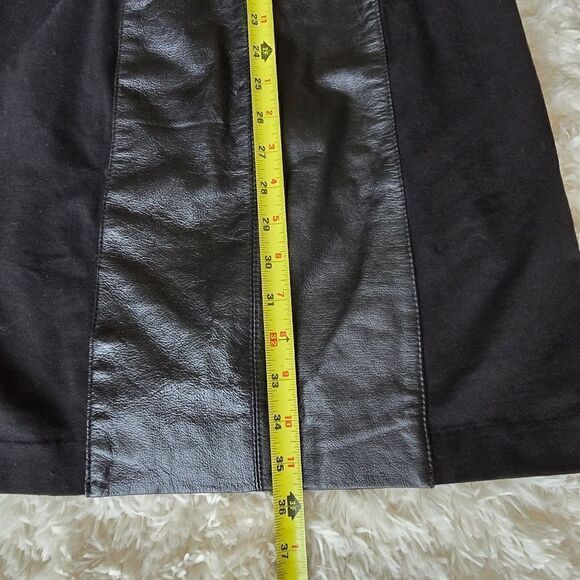 WILSONS Women's Halter Neck Mini Dress Black Size Small Leather Size Small Biker - Picture 10 of 13